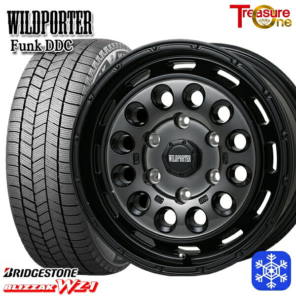 【新品 スタッドレス1台分4本セット】 215/65R16 98Q ハイエース ※車検非対応 2025年製 ブリヂストン ブリザック WZ1 トレジャーワン ワイルドポーターファンク DDC BP/BC 16インチ 6.5J 6H139.7