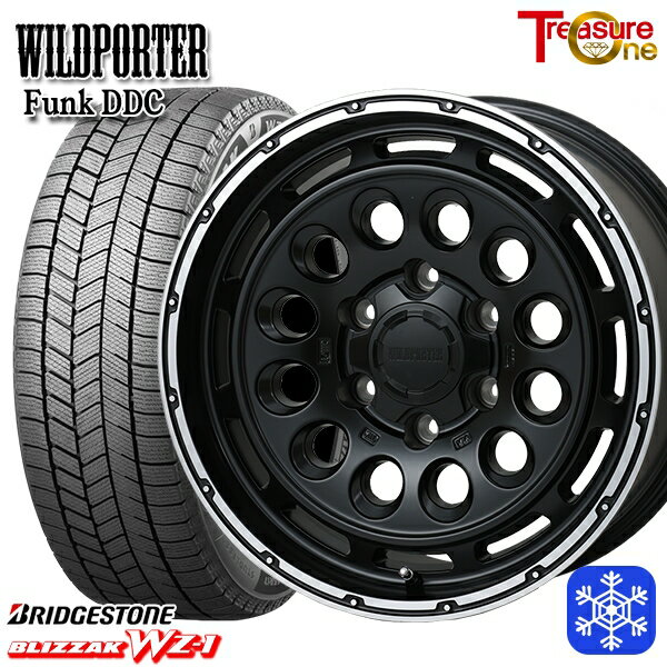 【新品 スタッドレス1台分4本セット】 265/65R17 ハイラックス プラド 2025年製 ブリヂストン ブリザック WZ1 トレジャーワン ワイルドポーターファンク DDC MB/RP 17インチ 8.0J 6H139.7