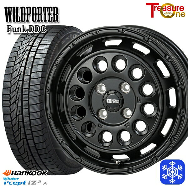 【新品 スタッドレス1台分4本セット】 165/55R15 N-BOX タント 2025年製 HANKOOK ハンコック W626 トレジャーワン ワイルドポーターファンク DDC MBK 15インチ 5.0J 4H100