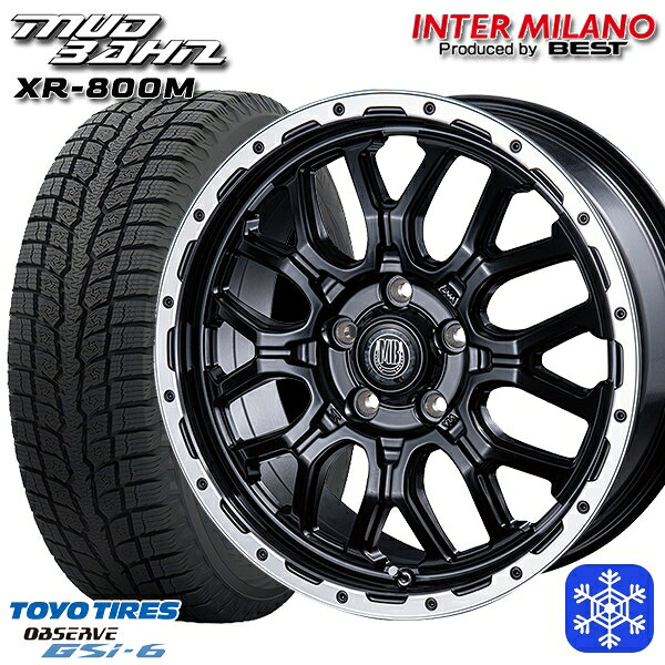 【新品 スタッドレス1台分4本セット】 225/65R17 ハリアー RAV4 2022〜2023年製 トーヨー オブザーブ GSi-6 インターミラノ マッドバーン XR-800M MBK/RP 17インチ 7.0J 5H114.3