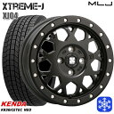 【取付対象】185/55R16 フィットシャトル 2022〜2023年製 ケンダ アイステックネオ KR36 MLJ エクストリームJ XJ04 サテンブラック 16インチ 6.5J 4穴 100 スタッドレスタイヤホイール4本セット 送料無料