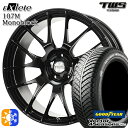 アウディ A1 スポーツバック 215/45R17 91H XL グッドイヤー ベクター フォーシーズンズ TWS EXlete 107M モノブロック グロスブラック 17インチ 7.5J 5H100 オールシーズンタイヤホイールセット