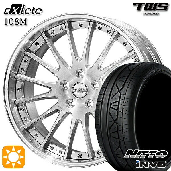 ベンツ Cクラス F) 225/40R19 93Y XL R) 255/35R19 96Y XL ニットー INVO TWS EXlete 108M ブラッシュド 19インチ 8.0J 9.0J 5H112 サマータイヤホイールセット