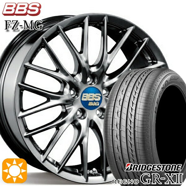 【取付対象】アルファード ヴェルファイア 245/40R19 98W XL ブリヂストン レグノ GRX2 BBS FZ-MG ダイヤモンドブラック (DB) 19インチ 9.0J 5H114.3 サマータイヤホイールセット