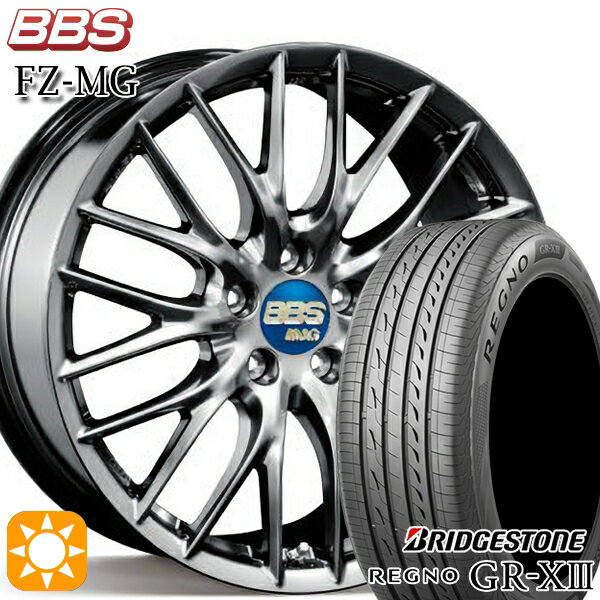 【18日限定!ダイヤモンド会員限定P13倍!】 ハリアー アウトランダー 245/45R19 98W ブリヂストン レグノ GR-X3 BBS FZ-MG ダイヤモンドブラック (DB) 19インチ 9.0J 5H114.3 サマータイヤホイールセット