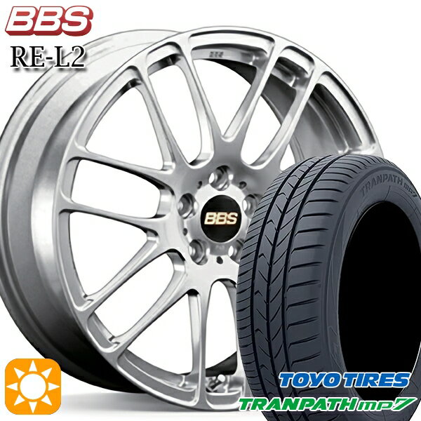 【取付対象】215/60R16 95H トーヨー トランパス mp7 BBS RE-L2 ダイヤモンドシルバー（DS） 16インチ 7.0J 5H114.3 サマータイヤホイールセット
