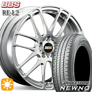 【取付対象】215/45R17 91W XL ブリヂストン ニューノ BBS RE-L2 ダイヤモンドシルバー(DS) 17インチ 7.0J 5H114.3 サマータイヤホイールセット