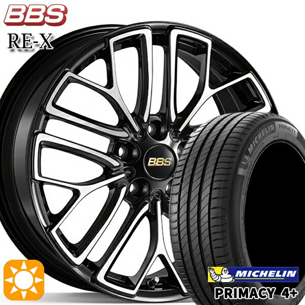 【取付対象】225/45R18 95W XL ミシュラン プライマシー4プラス BBS RE-X ブラックダイヤカット（BKD） 18インチ 8.0J 5H114.3 サマータイヤホイールセット