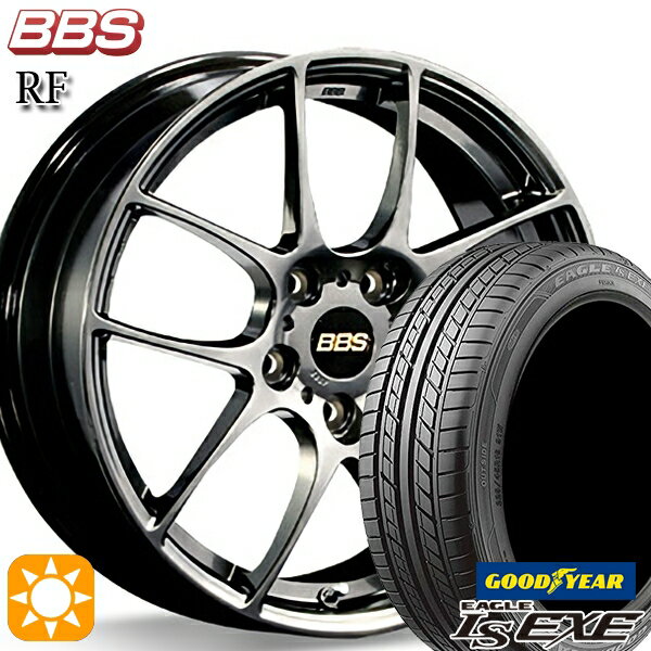 【18日限定!ダイヤモンド会員限定P13倍!】 セレナ 215/40R18 89W XL グッドイヤー イーグル LSEXE BBS RF ダイヤモンドブラック（DB） 18インチ 7.5J 5H114.3 サマータイヤホイールセット