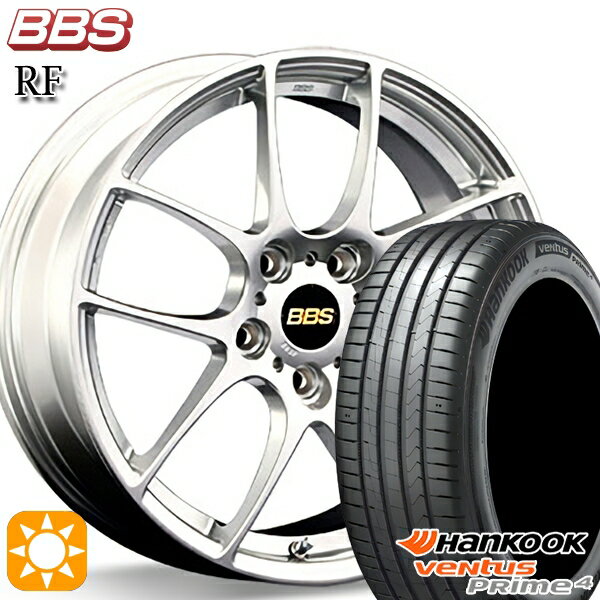 【取付対象】215/45R17 91W XL ハンコック veNtus PRime4 K135 BBS RF ダイヤモンドシルバー（DS） 17インチ 7.0J 5H100 サマータイヤホイールセット