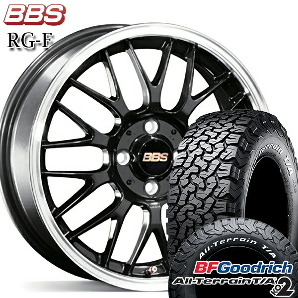 【18日限定!ダイヤモンド会員限定P13倍!】 LT225/70R16 102/99R RWL BFグッドリッチ オールテレーン T/A KO2 BBS RG-F ブルーブラックダイヤカット（BBD） 16インチ 7.0J 5H114.3 サマータイヤホイールセット