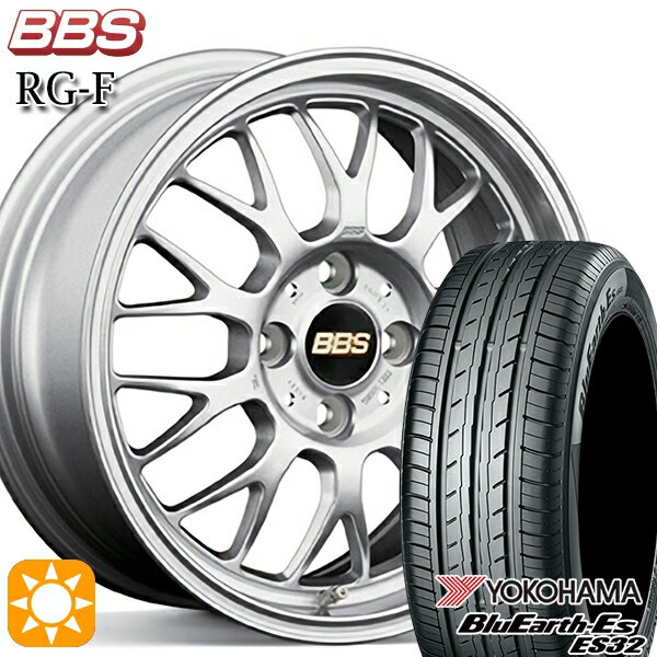 【取付対象】ヴェゼル オデッセイ 215/60R16 95H ヨコハマ ブルーアース ES32 BBS RG-F シルバー（SL） 16インチ 7.0J 5H114.3 サマータイヤホイールセット