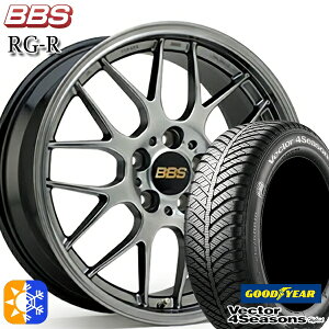 225/40R18 92H XL グッドイヤー ベクター フォーシーズンズ BBS RG-R 18インチ 7.5J 5H114.3 ダイヤモンドブラック(DB) オールシーズンタイヤホイールセット