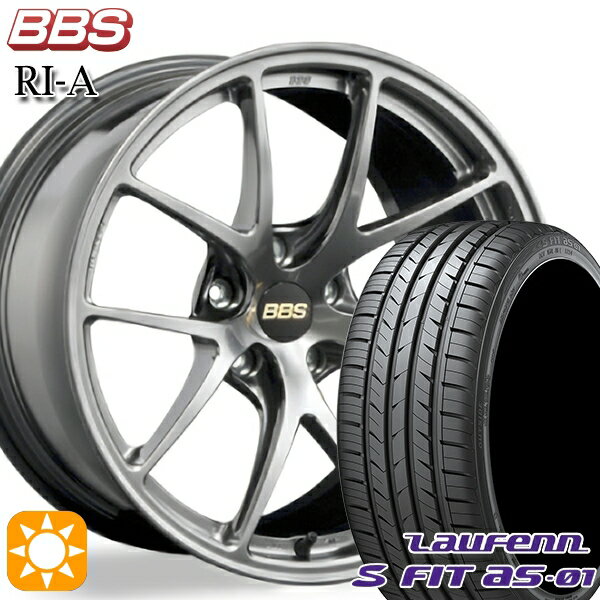 【取付対象】225/40R18 92W XL ラウフェン S FIT aS-01 LH02 BBS RI-A ダイヤモンドブラック（DB） 18インチ 7.5J 5H114.3 サマータイヤホイールセット
