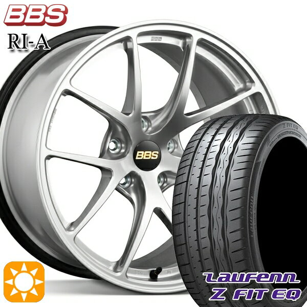【取付対象】225/45R18 95Y XL ラウフェン Z FIT EQ LK03 BBS RI-A ダイヤモンドシルバー（DS） 18インチ 8.0J 5H114.3 サマータイヤホイールセット