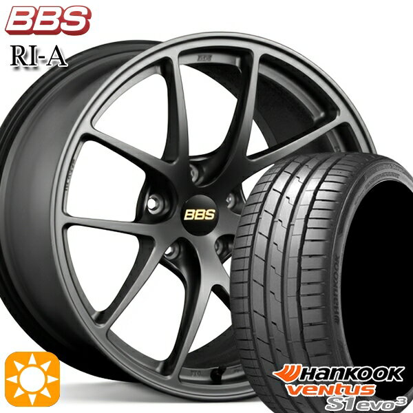 【18日限定!ダイヤモンド会員限定P13倍!】 セレナ 215/40R18 89Y XL ハンコック veNtus S1 evo3 K127 BBS RI-A マットグレイ（MGR） 18インチ 7.5J 5H114.3 サマータイヤホイールセット