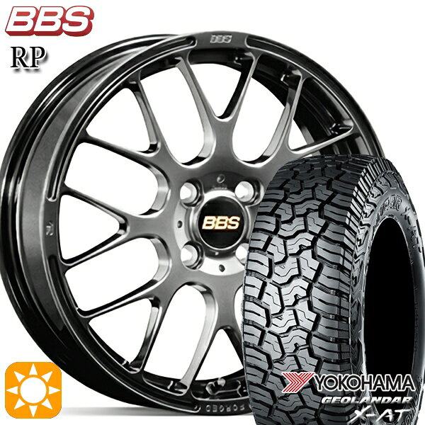【取付対象】ライズ ロッキー LT215/70R16 100/97Q ヨコハマ ジオランダー X-AT G016 BBS RP ダイヤモンドブラック（DB） 16インチ 6.5J 4H100 サマータイヤホイールセット