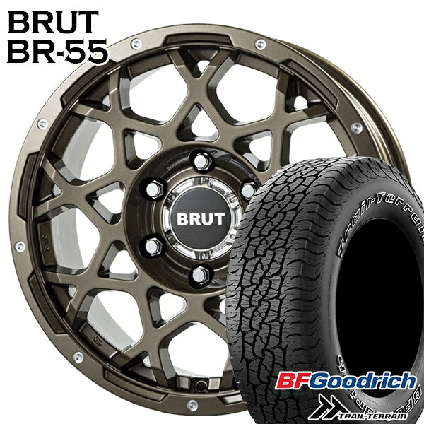 【18日限定!ダイヤモンド会員限定P13倍!】 265/65R17 112T ORWL BFグッドリッチ トレールテレーン BRUT ブルート BR-55 シャンパンゴールド 17インチ 7.5J 6H139.7 サマータイヤホイールセット