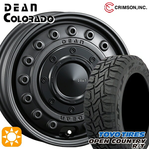 【取付対象】軽トラ 145/80R12 80/78N LT トーヨー オープンカントリー R/T クリムソン ディーンコロラド MCB 12インチ 4.0J 4H100 +42 サマータイヤホイールセット