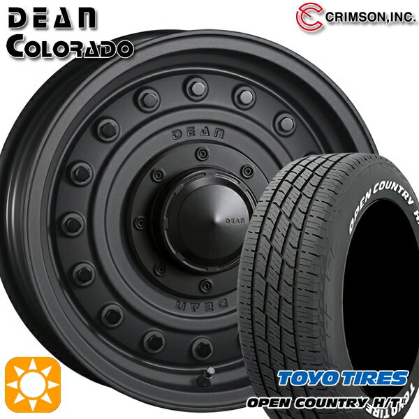 【取付対象】ヤリスクロス 205/65R16 95H トーヨー オープンカントリー H/T2 WL クリムソン ディーン コロラド マットチャコールブラック 16インチ 7.0J 5H114.3 サマータイヤホイールセット