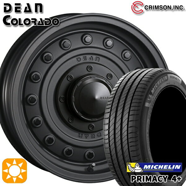 【取付対象】エルグランド クロスロード 215/65R16 98H ミシュラン プライマシー4プラス クリムソン ディーン コロラド マットチャコールブラック 16インチ 7.0J 5H114.3 サマータイヤホイールセット