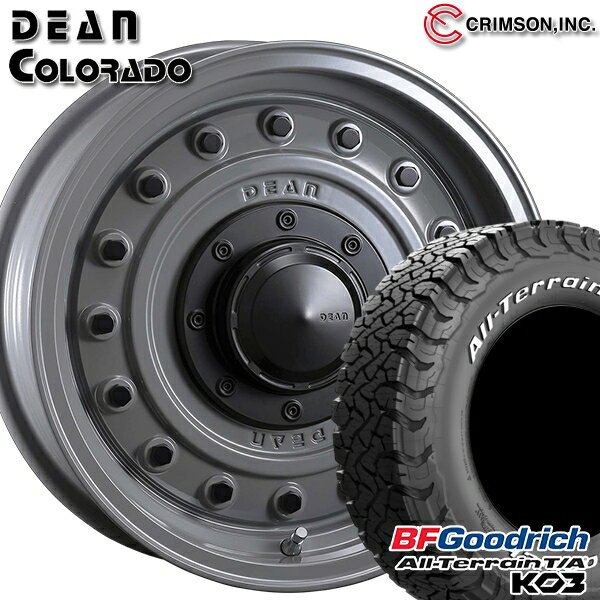 【取付対象】225/70R16 102/99S RWL BFグッドリッチ オールテレーン T/A KO3 クリムソン ディーン コロラド スティールグレー 16インチ 7.0J 5H114.3 サマータイヤホイールセット