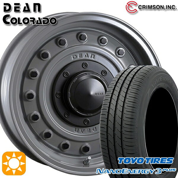 【取付対象】ヤリスクロス 205/65R16 95H トーヨー ナノエナジー3プラス クリムソン ディーン コロラド スティールグレー 16インチ 7.0J 5H114.3 サマータイヤホイールセット