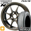 【取付対象】165/65R15 81S ブリヂストン ニューノ RAYS レイズ ボルクレーシング CE28N BR 15インチ 5.5J 4H100 45 サマータイヤホイールセット