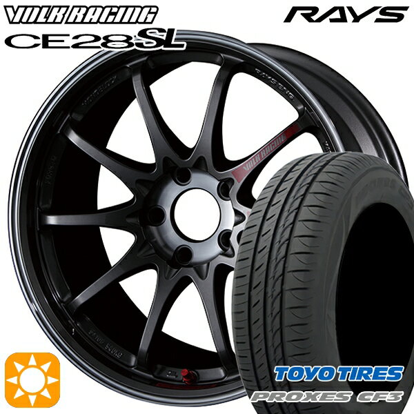 5/20ポイント5倍★カムリ ヴェゼル 215/55R17 98V XL トーヨー プロクセス CF3 RAYS ボルクレーシング CE28 SL PG 17インチ 7.5J 5H114.3 サマータイヤホイールセット