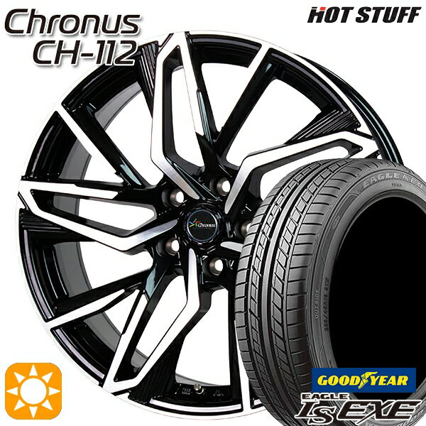 【18日限定!ダイヤモンド会員限定P13倍!】 アイシス ノア 215/45R17 91W XL グッドイヤー イーグル LSEXE HotStuff ホットスタッフ クロノス CH-112 17インチ 7.0J 5H114.3 サマータイヤホイールセット