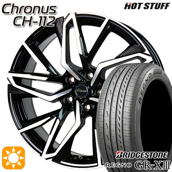 【取付対象】プリウスα クラウン 235/35R19 91W XL ブリヂストン レグノ GR-X3 HotStuff ホットスタッフ クロノス CH-112 19インチ 8.0J 5H114.3 サマータイヤホイールセット