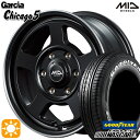 【取付対象】200系ハイエース 195/80R15 107/105N グッドイヤー ナスカープラス MID ガルシアシカゴ5 SGBK/ヴァーレイフランジポリッシュ 15インチ 6.0J 6H139.7 サマータイヤホイールセット
