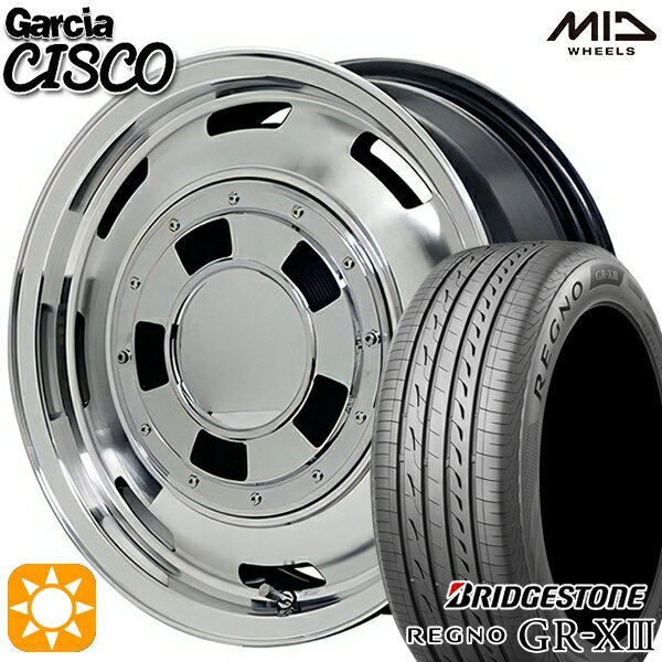 【取付対象】165/55R14 72V ブリヂストン レグノ GR-X3 MID ガルシアシスコ メタリックグレーポリッシュ 14インチ 4.5J 4H100 サマータイヤホイールセット
