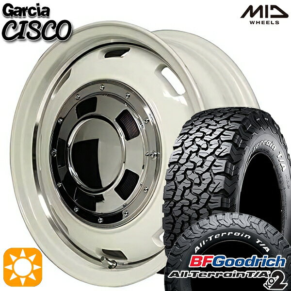 【取付対象】[5本セット]ジムニーシエラ LT235/70R16 104/101S RWL BFグッドリッチ オールテレーン T/A KO2 MID ガルシアシスコ ホワイト 16インチ 6.0J 5H139.7 サマータイヤホイールセット