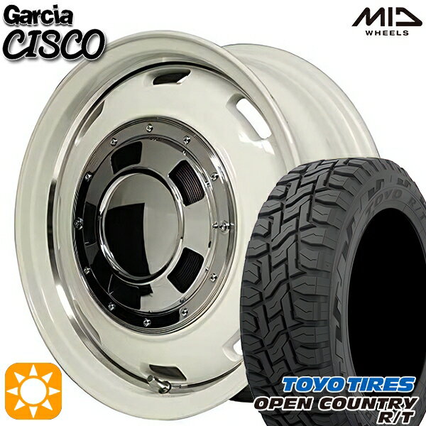 【取付対象】[5本セット]ジムニー 215/70R16 100Q トーヨー オープンカントリー R/T MID ガルシアシスコ ホワイト 16インチ 5.5J 5H139.7 サマータイヤホイールセット
