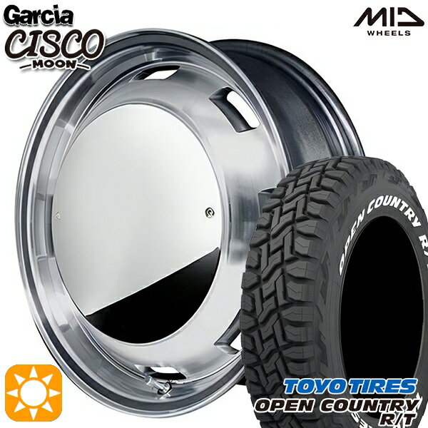 【取付対象】タフト 165/65R15 81Q トーヨー オープンカントリー R/T ホワイトレター MID ガルシアシスコムーン メタリックグレーポリッシュ 15インチ 4.5J 4H100 サマータイヤホイールセット