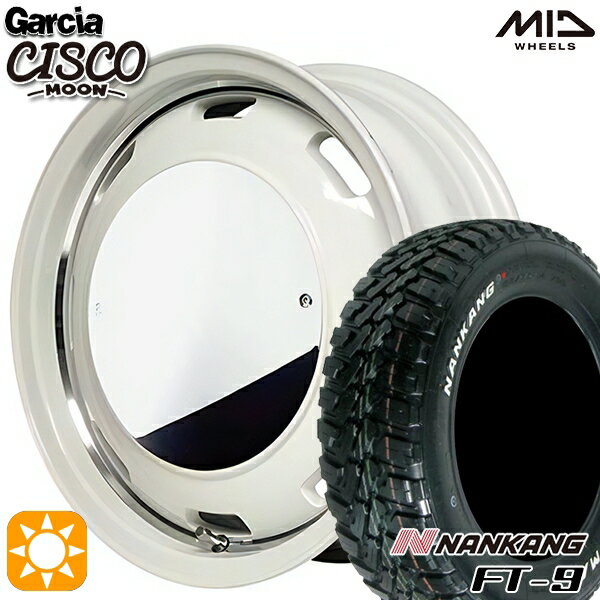 【取付対象】[5本セット]ジムニー 175/80R16 91S ナンカン FT-9 MID ガルシアシスコムーン ホワイト 16インチ 5.5J 5H139.7 サマータイヤホイールセット