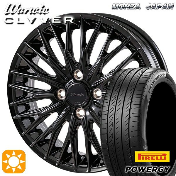 【取付対象】165/55R15 75H ピレリ パワジー MONZA ワーウィック クライヴァー GBK 15インチ 4.5J 4H100 サマータイヤホイールセット