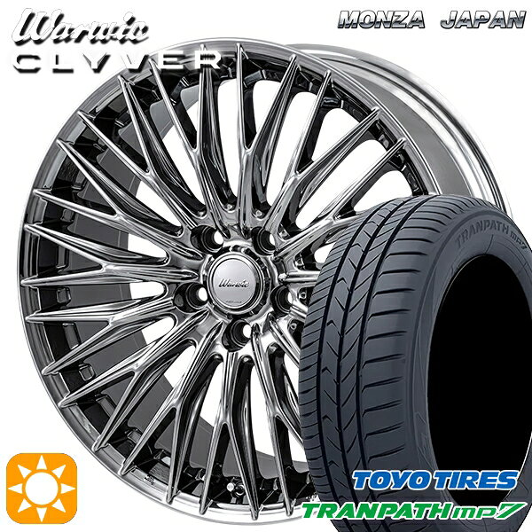 【取付対象】C-HR レガシィB4 225/50R18 95V トーヨー トランパス mp7 MONZA ワーウィック クライヴァー SPT 18インチ 7.0J 5H114.3 サマータイヤホイールセット