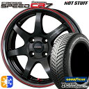 アクア ヤリス 195/50R16 84H グッドイヤー ベクター フォーシーズンズ HotStuff ホットスタッフ クロススピード CR7 16インチ 6.0J 4H100 グロスガンメタレッドライン オールシーズンタイヤホイールセット