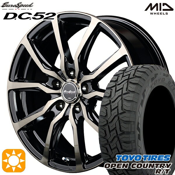 【18日限定!ダイヤモンド会員限定P13倍!】 エクストレイル フォレスター 225/60R17 99Q トーヨー オープンカントリー R/T MID ユーロスピード DC52 17インチ 7.0J 5H114.3 サマータイヤホイールセット