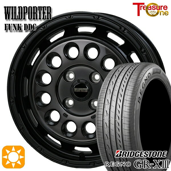 【取付対象】155/65R14 75H ブリヂストン レグノ GR-X3 トレジャーワン ワイルドポーターファンク DDC BP/BC 14インチ 4.5J 4H100 サマータイヤホイールセット