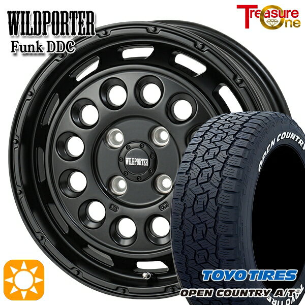 【取付対象】アゲ軽 165/80R14 97/95N LT トーヨー オープンカントリーA/T3 ホワイトレター トレジャーワン ワイルドポーター ファンク DDC MBK 14インチ 4.5J 4H100 サマータイヤホイールセット
