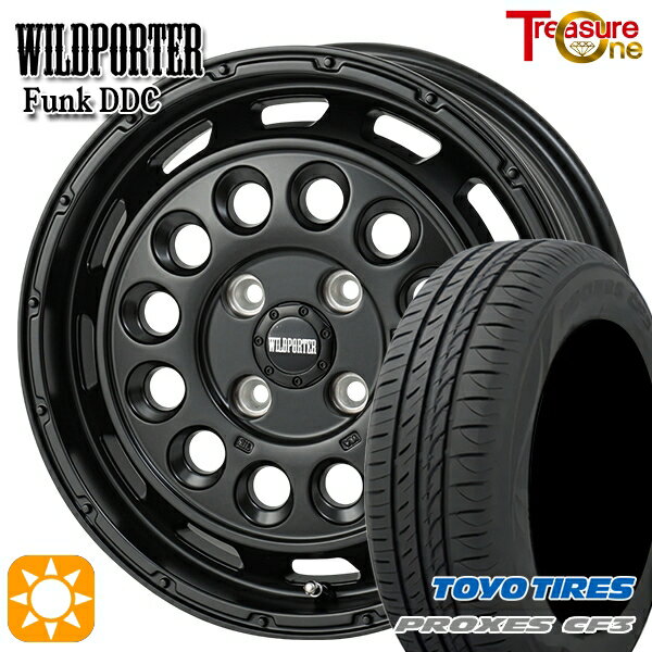 【取付対象】155/65R14 75H トーヨー プロクセス CF3 トレジャーワン ワイルドポーター ファンク DDC MBK 14インチ 4.5J 4H100 サマータイヤホイールセット