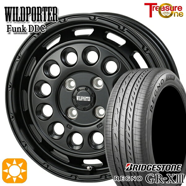 【取付対象】165/55R15 75V ブリヂストン レグノ GR-X3 トレジャーワン ワイルドポーター ファンク DDC MBK 15インチ 5.0J 4H100 サマータイヤホイールセット