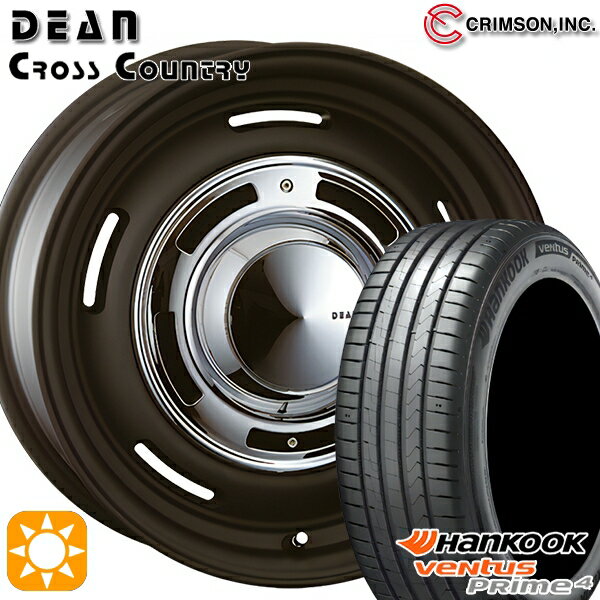 【取付対象】215/45R17 91W XL ハンコック veNtus PRime4 K135 クリムソン ディーン クロスカントリー マットブラック 17インチ 7.0J 5H114.3 サマータイヤホイールセット