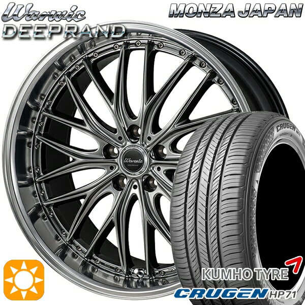 【取付対象】235/60R18 107V XL クムホ クルーゼン HP71 モンツァ ワーウィック ディープランド 18インチ 7.0J 5H114.3 サマータイヤホイールセット