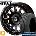 【取付対象】ヤリスクロス 205/65R16 95H トーヨー ナノエナジー3プラス デルタフォース オーバル ブラックマシニング 16インチ 7.0J 5H114.3 サマータイヤホイールセット
