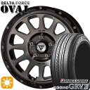 フラッシュクーポン対象★エクストレイル フォレスター 225/60R17 99H ブリヂストン レグノ GRV2 デルタフォース オーバル マットスモークポリッシュ 17インチ 7.0J 5H114.3 サマータイヤホイールセット