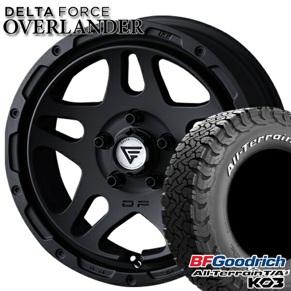 【取付対象】225/70R16 102/99S RWL BFグッドリッチ オールテレーン T/A KO3 デルタフォース オーバーランダー MB 16インチ 7.0J 5H114.3 サマータイヤホイールセット